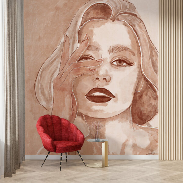 Fototapeta Portret Kobiety w Sepii