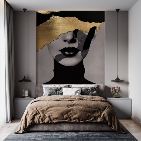 Fototapeta Zasłonięta Złotem