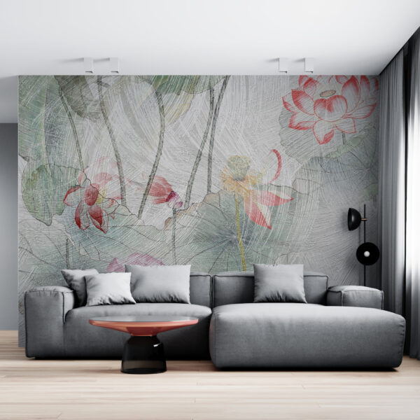 Fototapeta Zamalowane Lilie Wodne