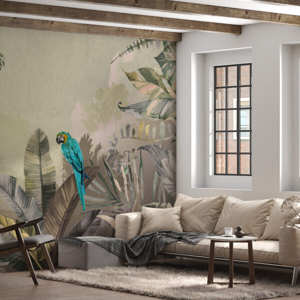 Fototapeta Papuga Na Tle Dżungli