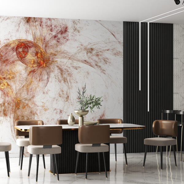 Fototapeta Kwiaty W Różu i Złocie