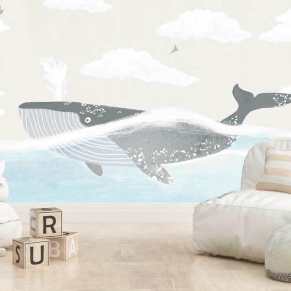 Fototapeta Wieloryb W Beżu