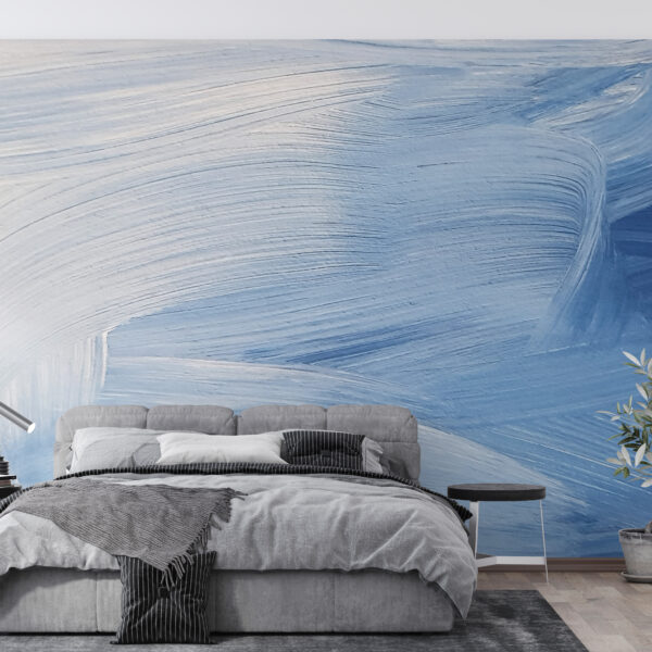 Fototapeta Błękit Pędzlem Malowany