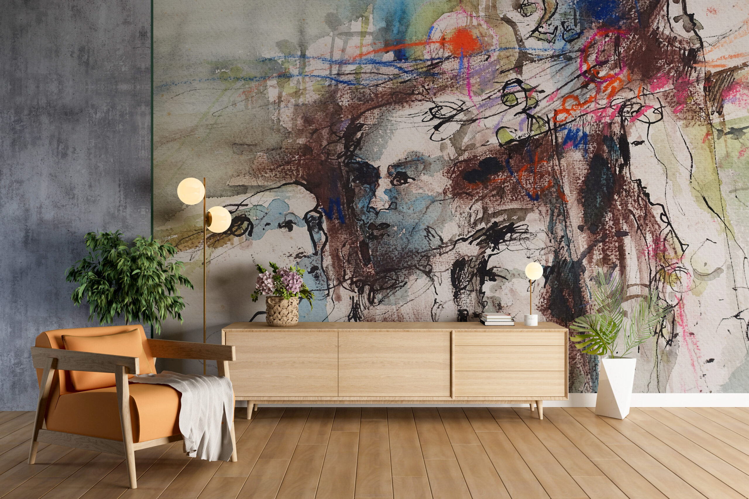 Fototapeta Twarze Abstrakcja