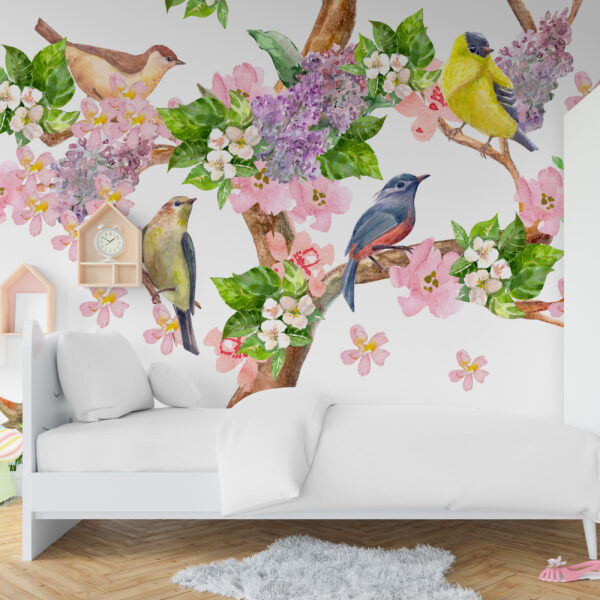 Fototapeta Ptaki Na Gałęzi Drzewa