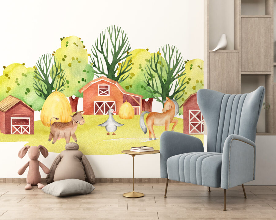 Ferma de animale Mural