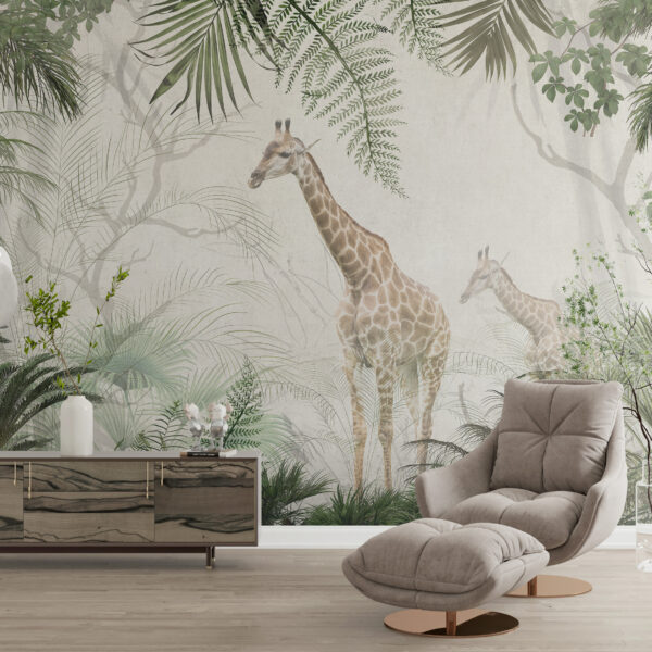 Fototapeta Żyrafy W Dżungli