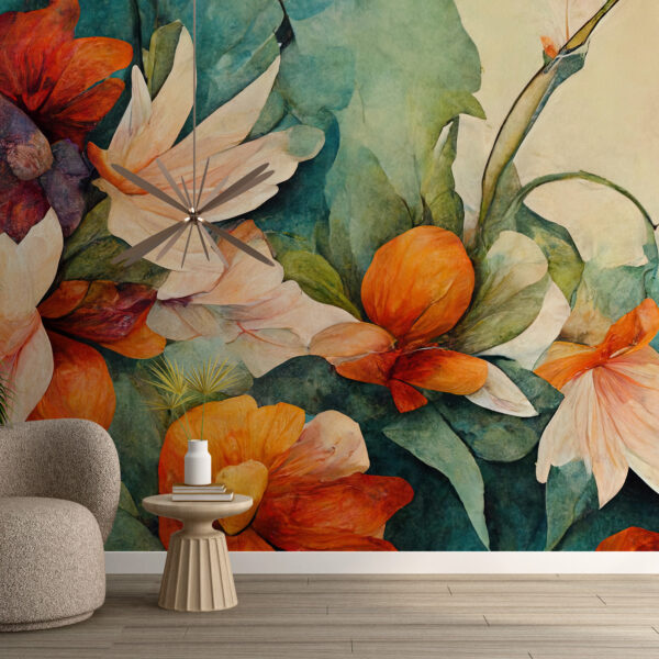 Fototapeta Akwarelowe Kwiaty