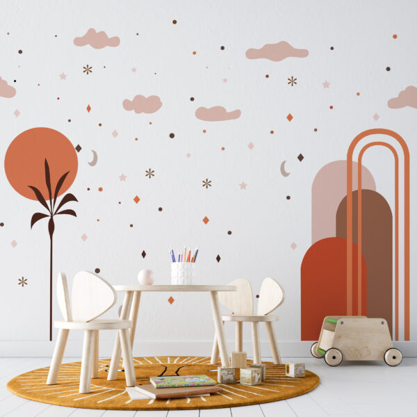 Fototapeta Abstrakcyjny Zachód Słońca