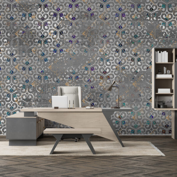 Fototapeta Szara Mandala