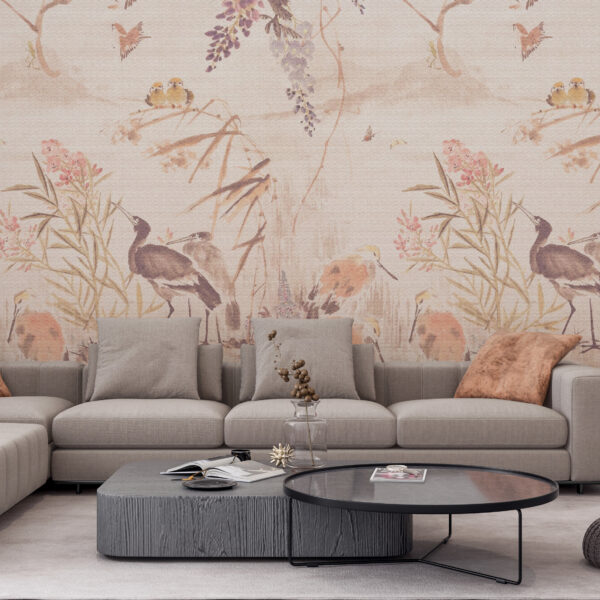 Fototapeta Ptasi Ogród W Beżu