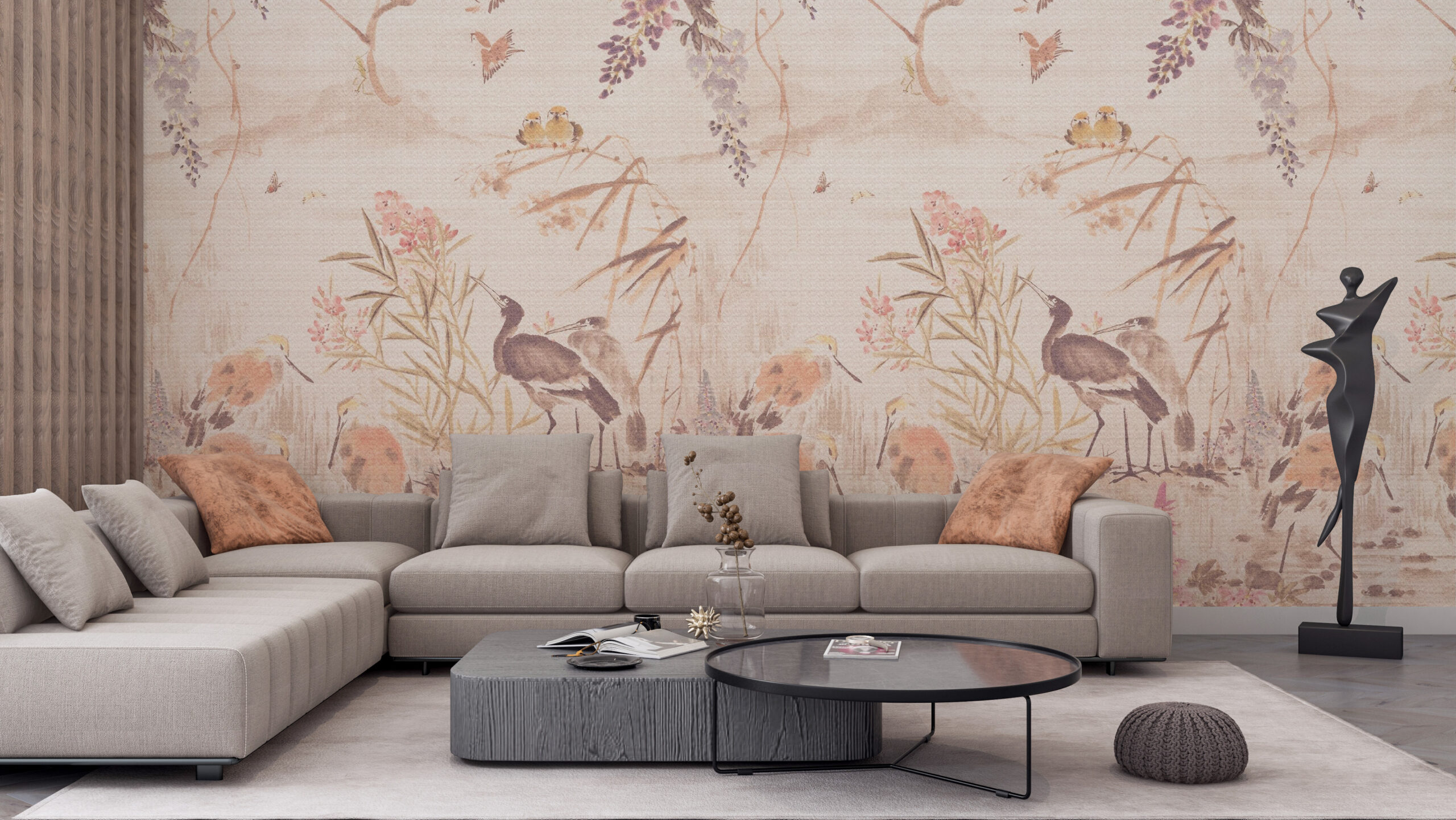 Fototapeta Ptasi Ogród W Beżu