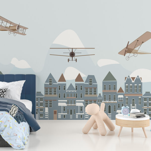 Fototapeta Samoloty Nad Miastem