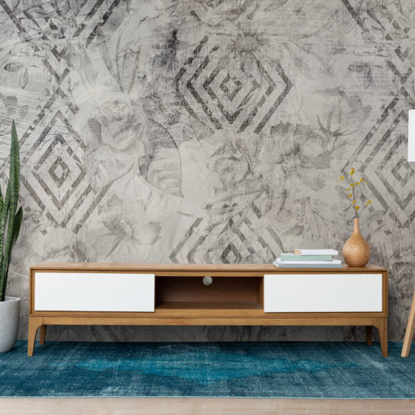 Fototapeta Geometria I Kwiaty