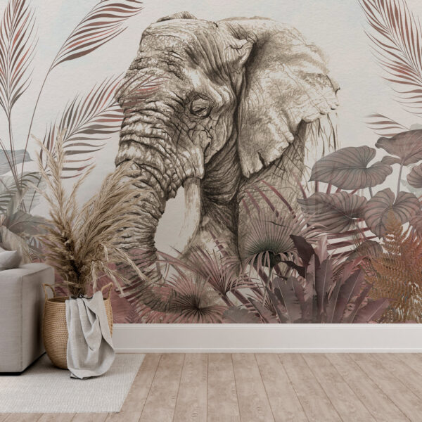 Sieninė tapyba Dramblys Atogrąžų rožinė