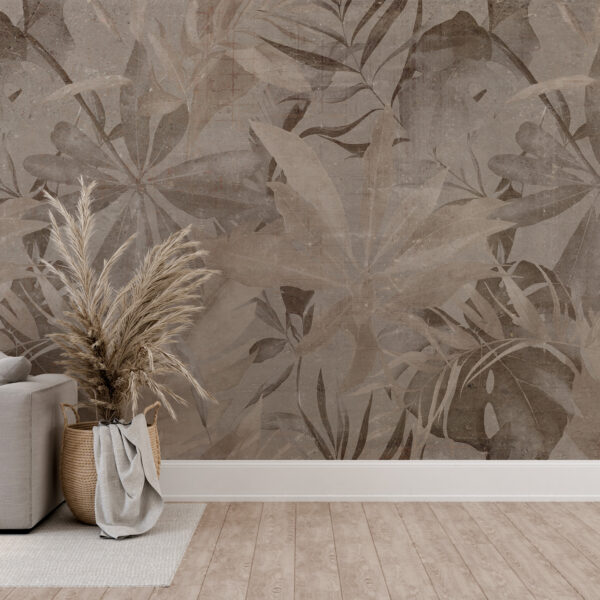 Fototapeta Liście W Beżu I Brązie