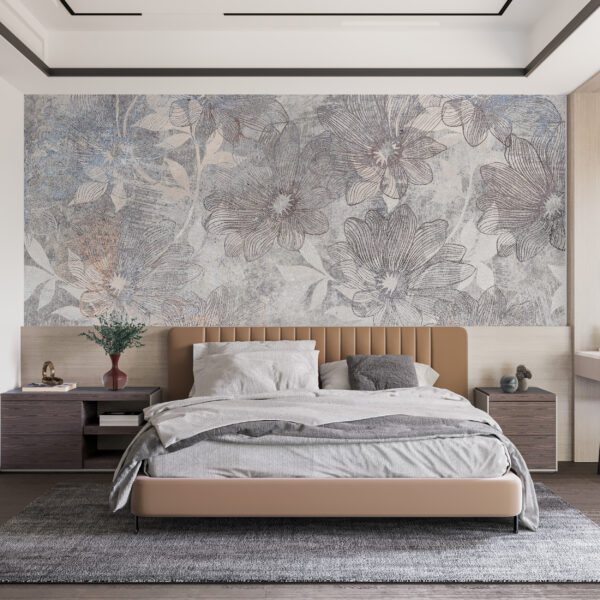 Fototapeta Kwiaty W Szarości