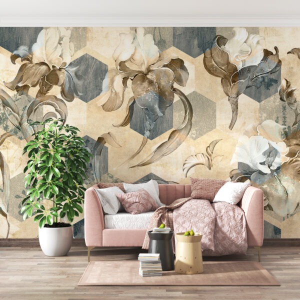 Fototapeta Elegancki Wzór Kwiatowy