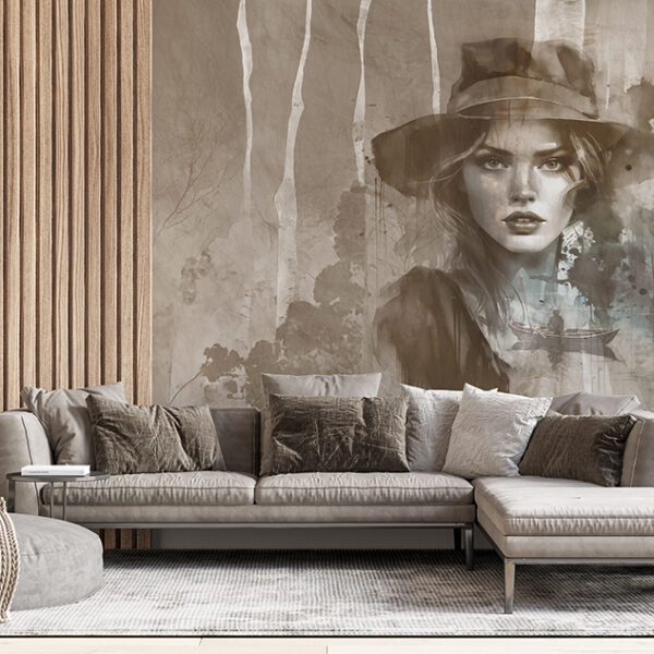 Fototapeta Kobieta w Kapeluszu