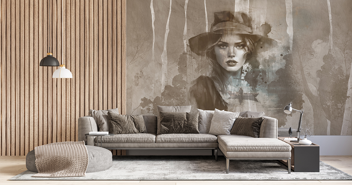 Fototapeta Kobieta w Kapeluszu