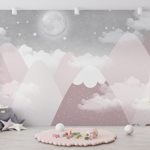 Fototapeta Pełnia Księżyca w Górach