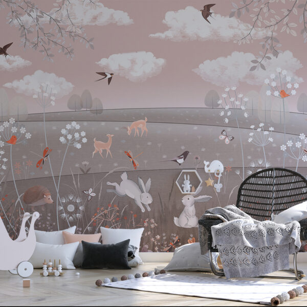 Fototapeta Łąka Ze Zwierzątkami