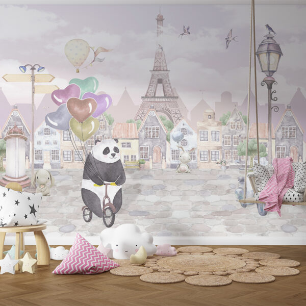 Fototapeta Panda Na Rowerze