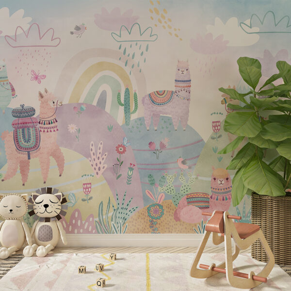 Fototapeta Kolorowe Alpaki