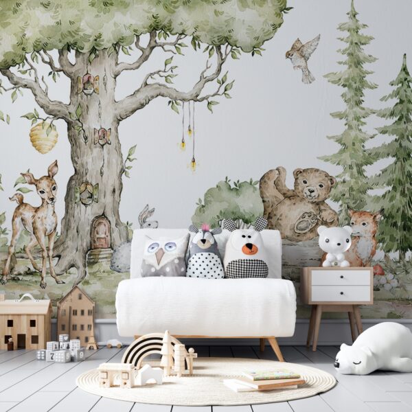 Fototapeta Rozmowy Leśnych Zwierząt