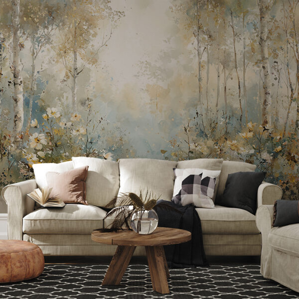 Fototapeta Leśna Harmonia w Akwareli