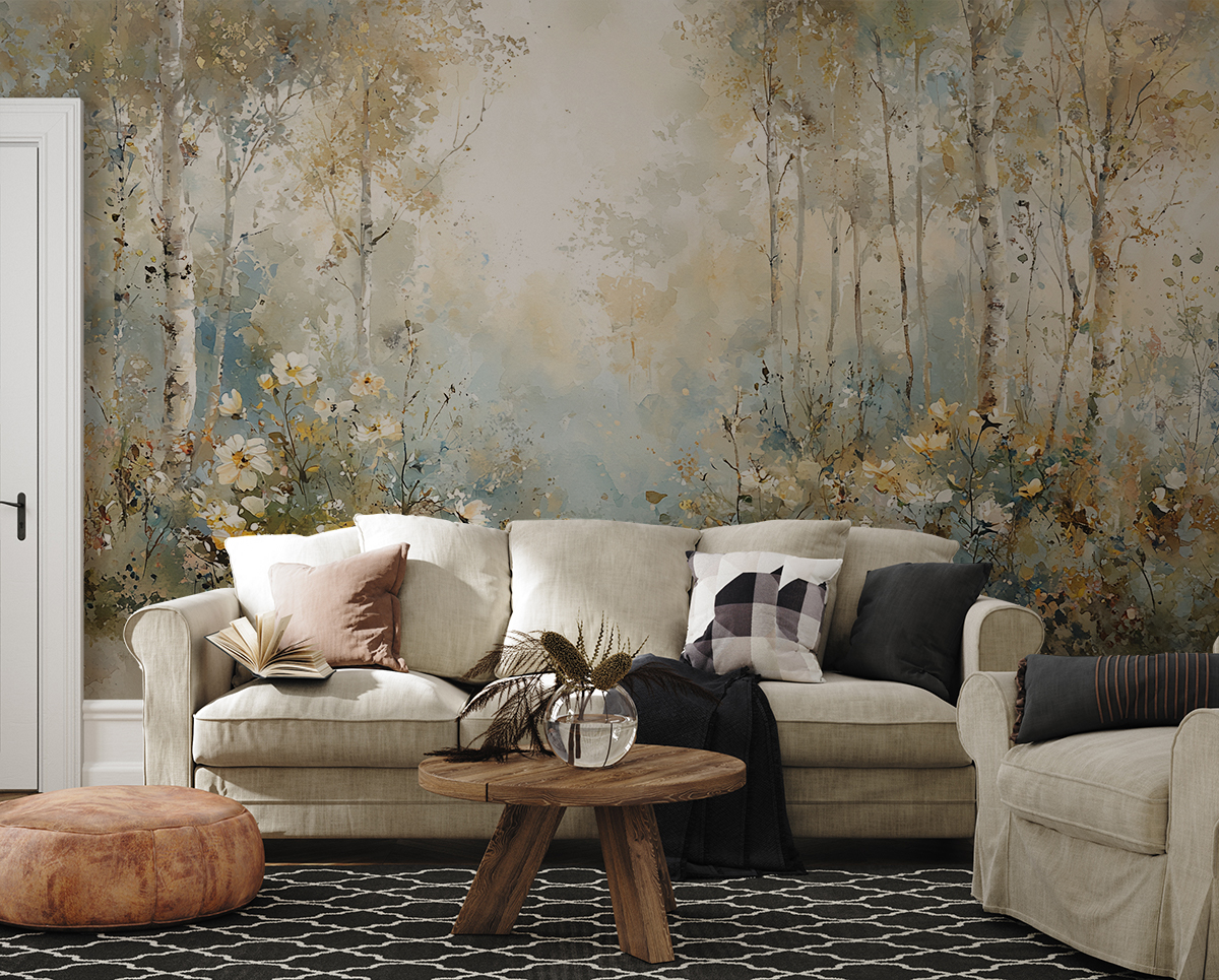 Harmonie lesa v akvarelu