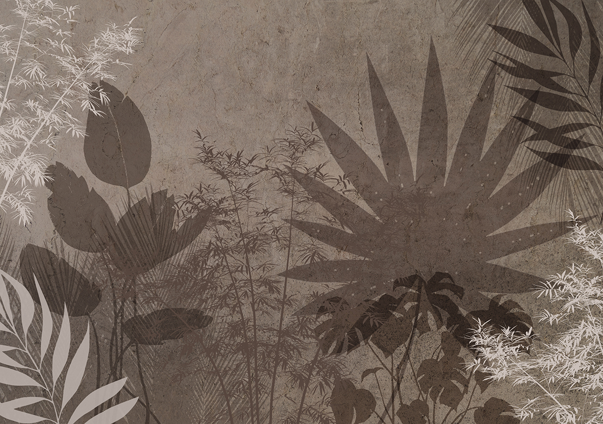 Tropical,Trees,And,Leaves,-,3d,Wallpaper,-,Wallpaper,Mural-