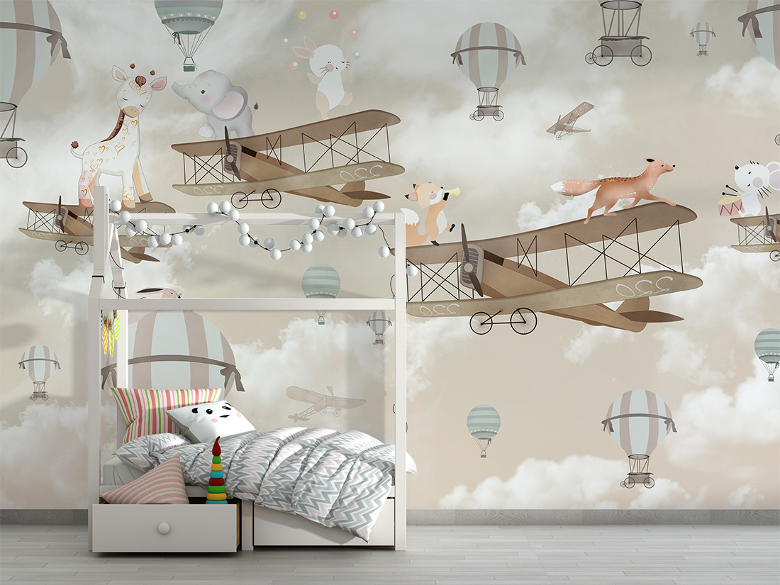 Fototapete Fun in the Clouds