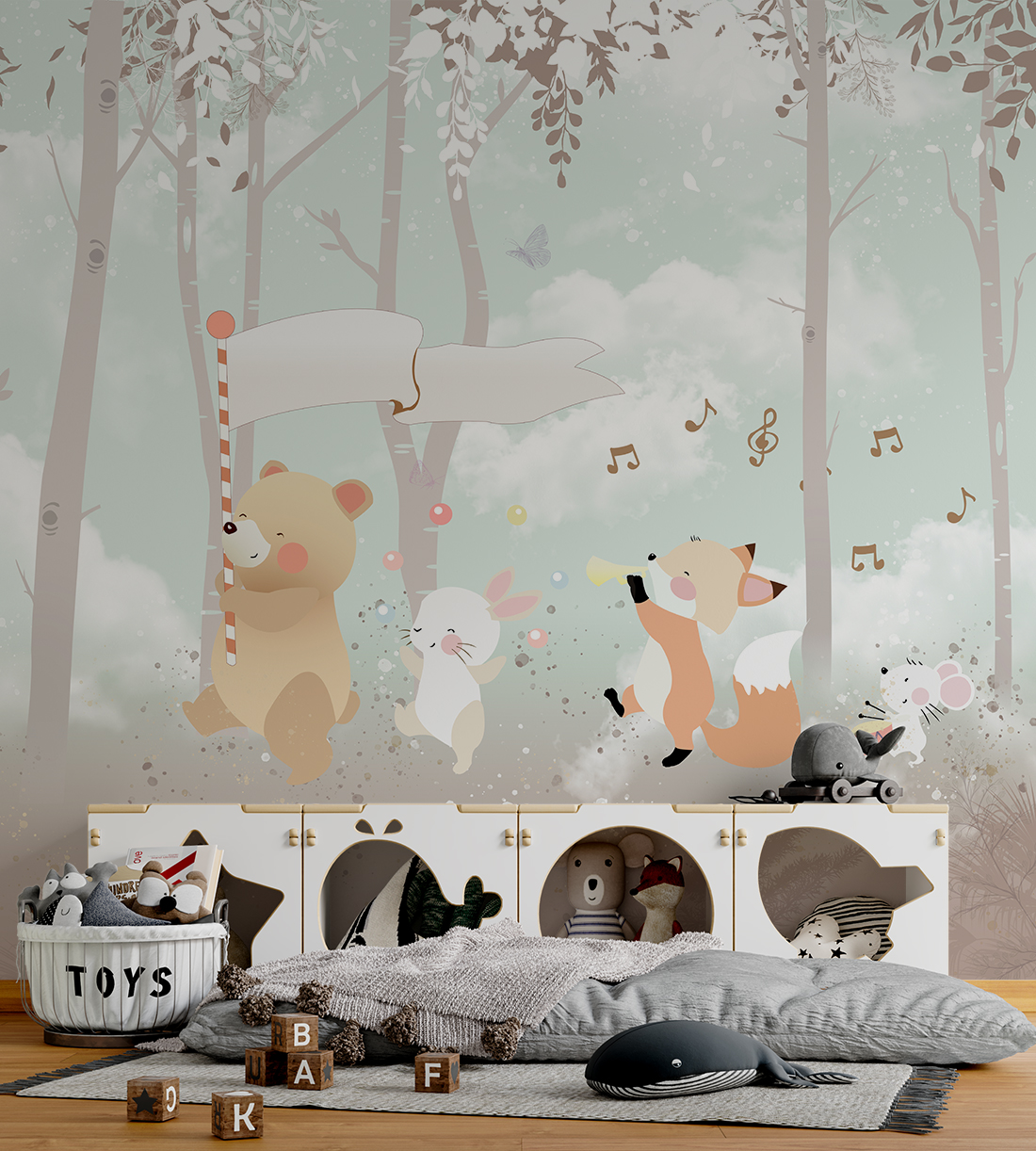 Fototapete Tiere Musikanten