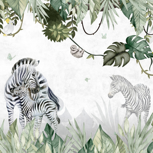 Užsklanda apkabinti Zebrai