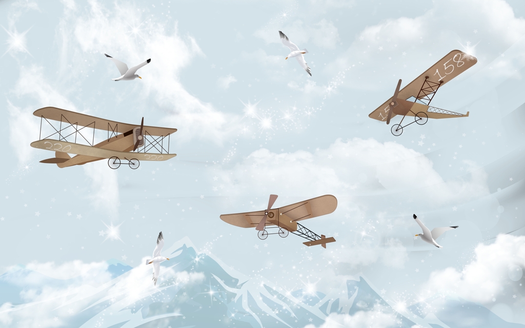 Fototapeta-Aeroplany-Wsrod-Mew_1710829450-1