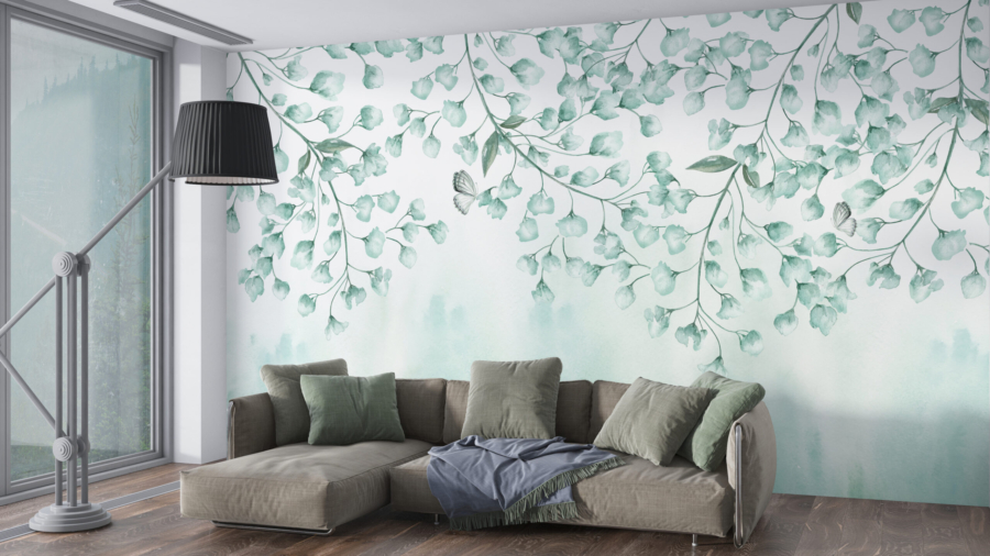 Copac albastru Mural
