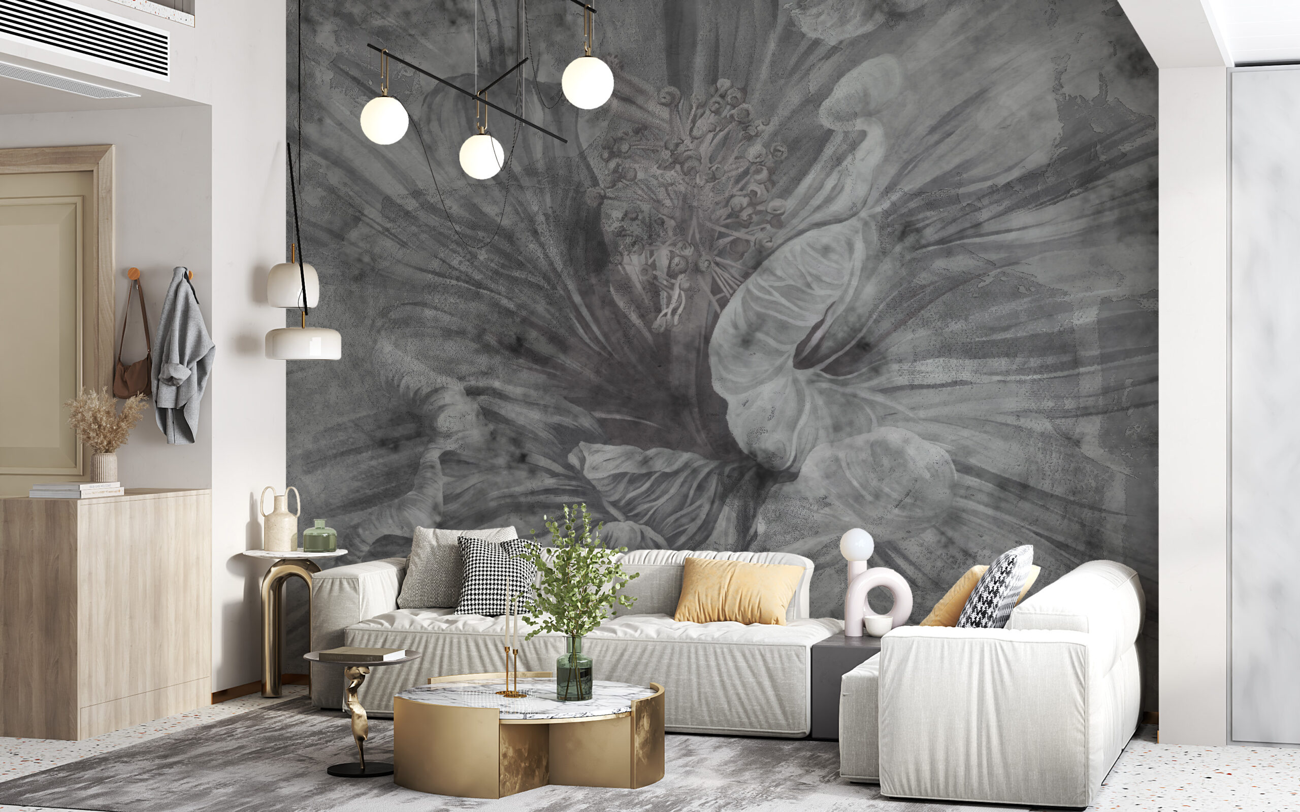 Dunkle Blume Fototapete