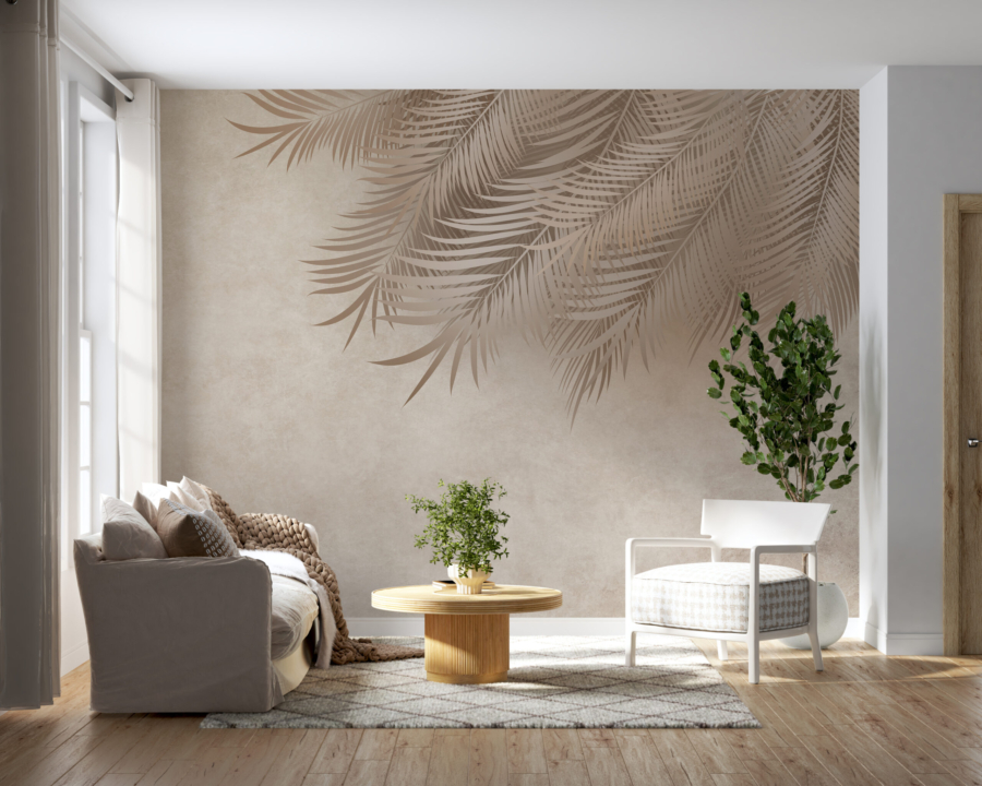 Mural frunze de palmier lung