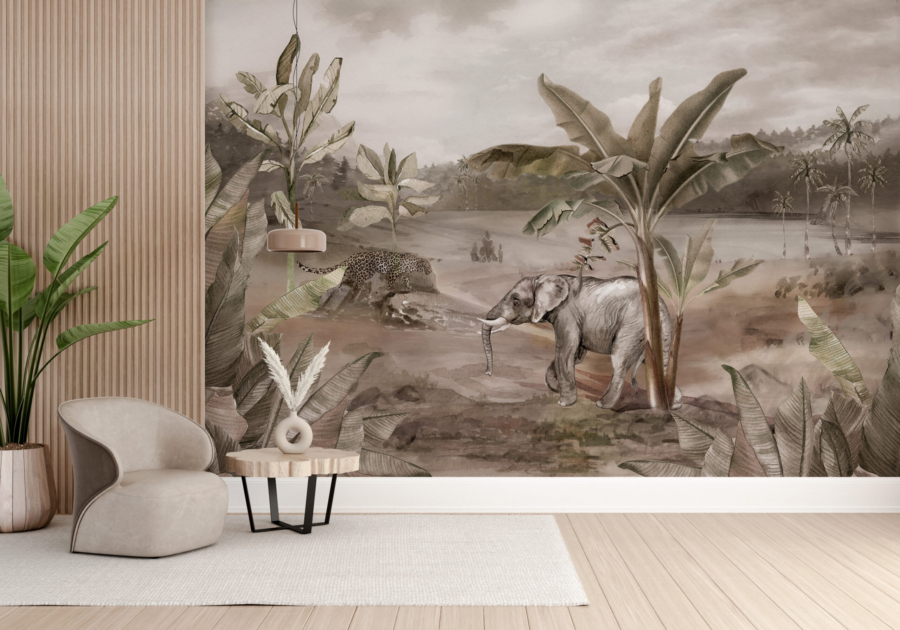 Mural Africa sălbatică
