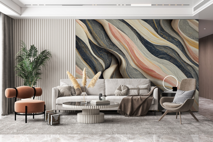 tapet Wavy Abstracție ondulat