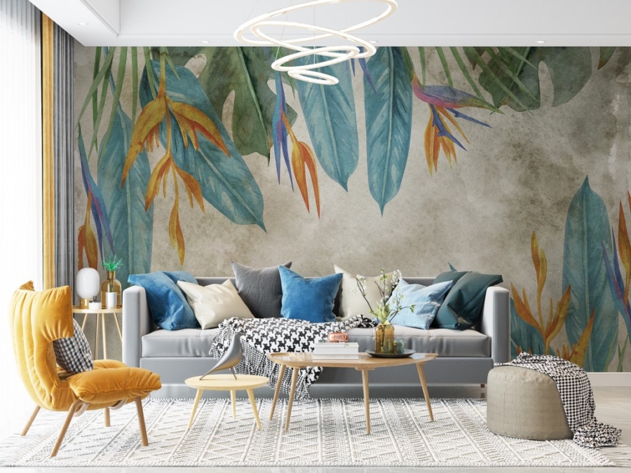 Fototapeta Strelitzia gėlės spalvos