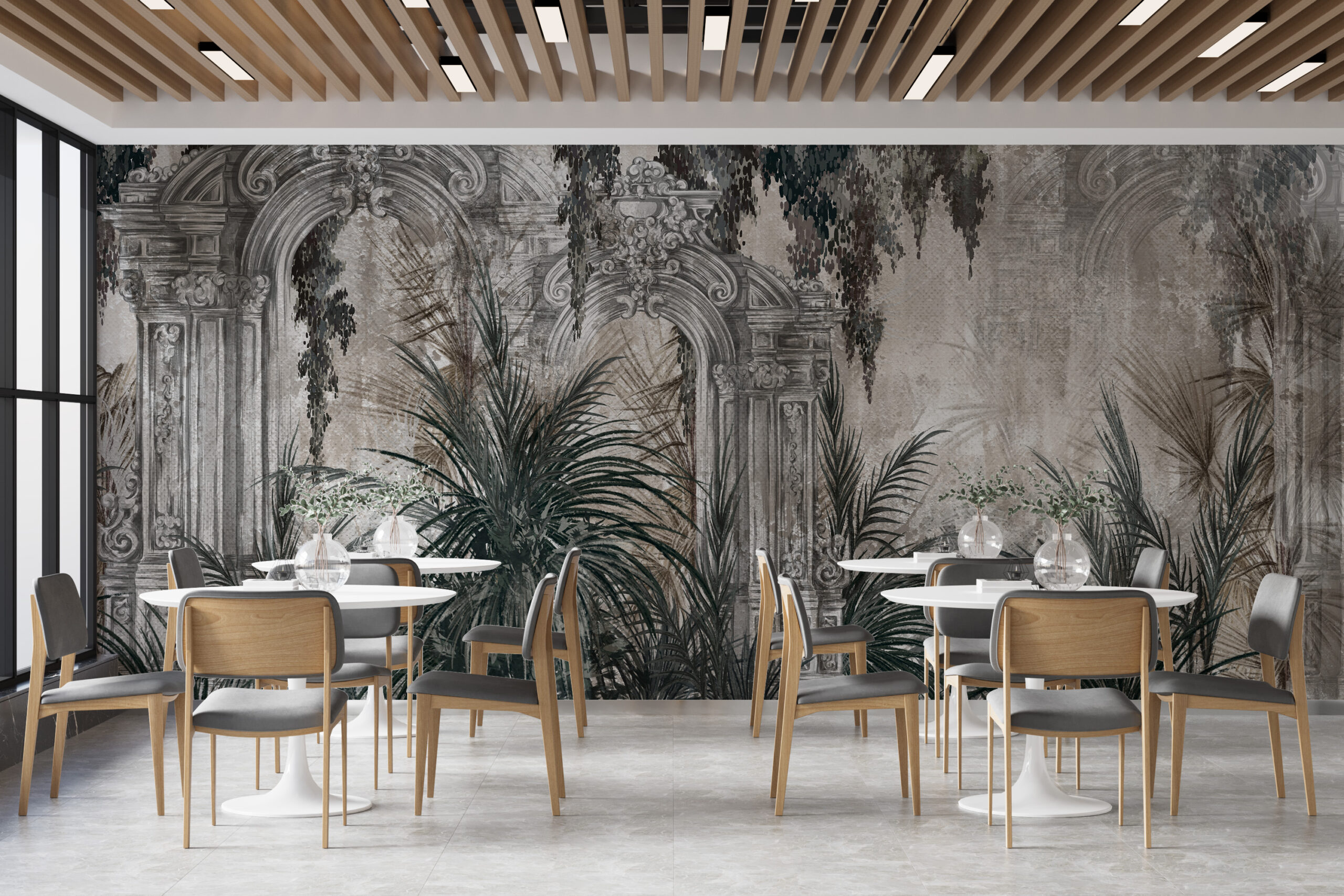 Nástěnné sloupy v džungli