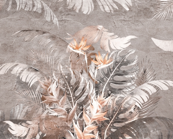 Freska Strelitzia Flower in Grey