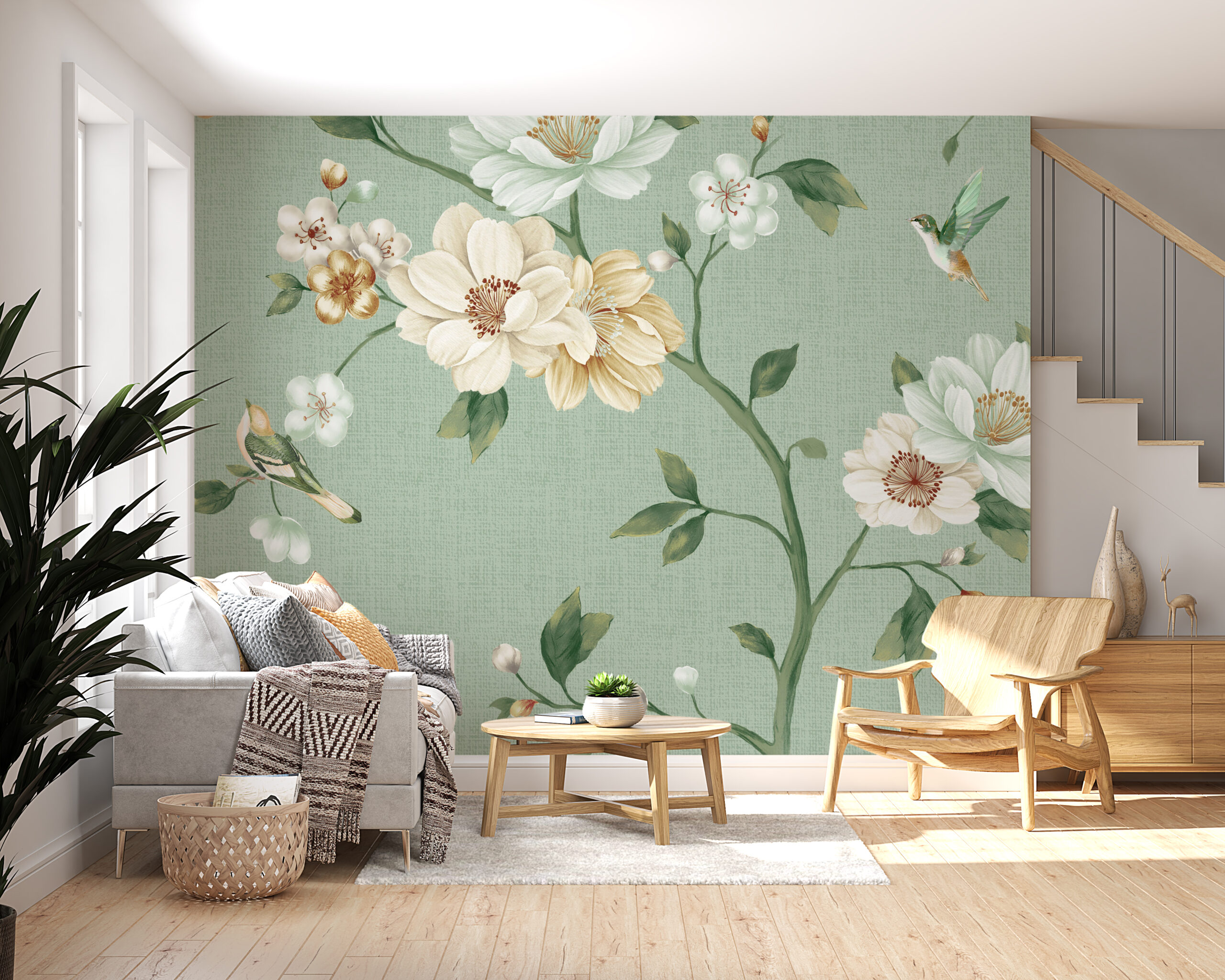 Nástěnná malba Twig Blossom