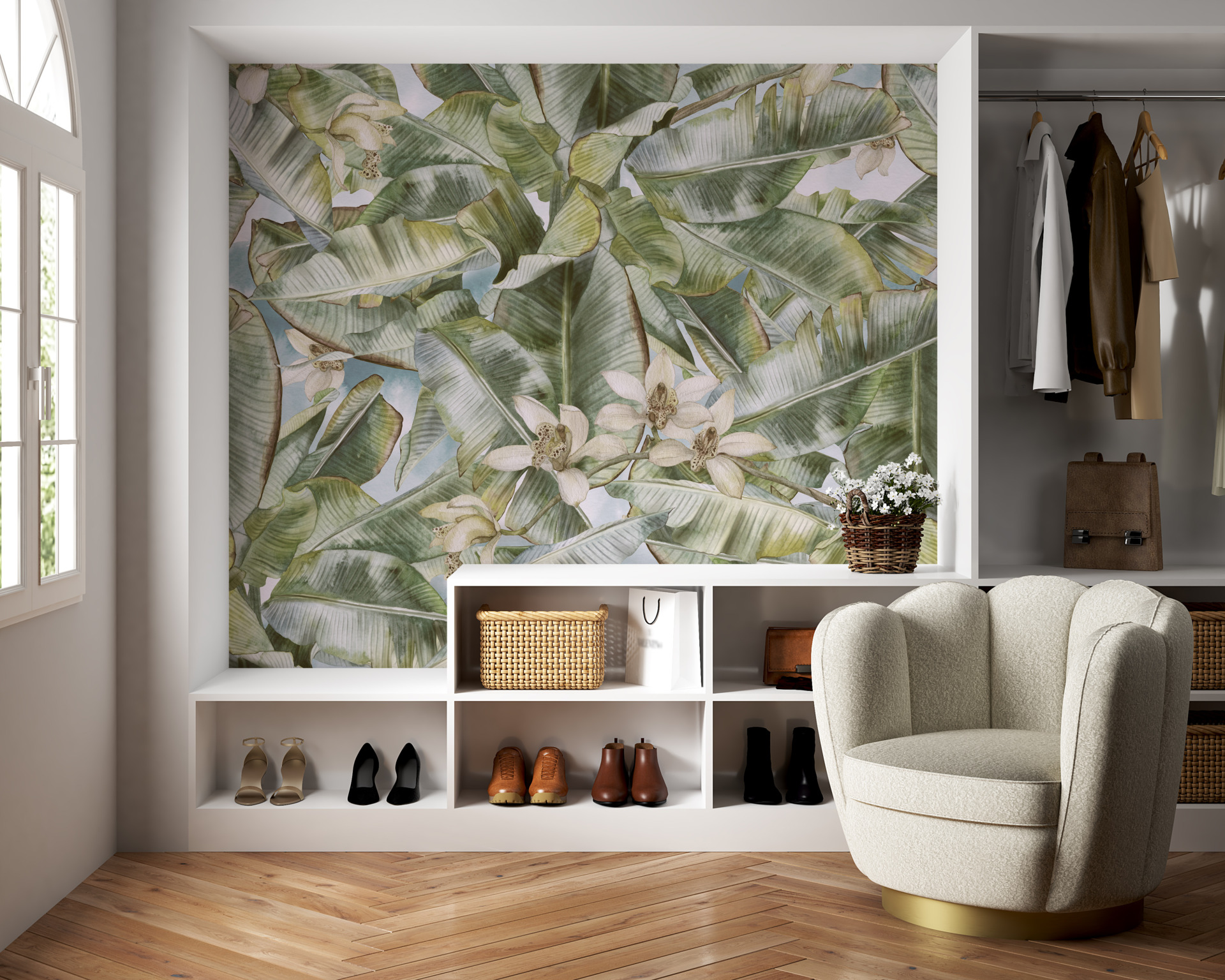 Nástěnná malba Palm Blossom