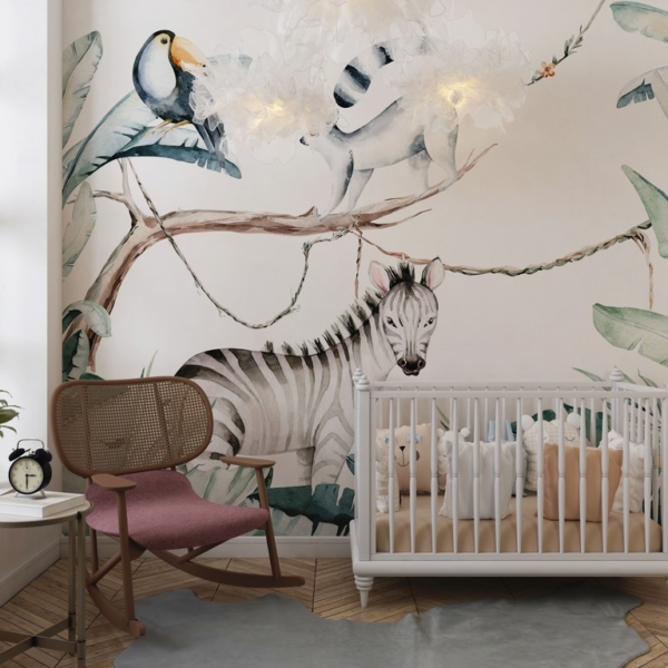 Mažasis zebras sieninė tapyba