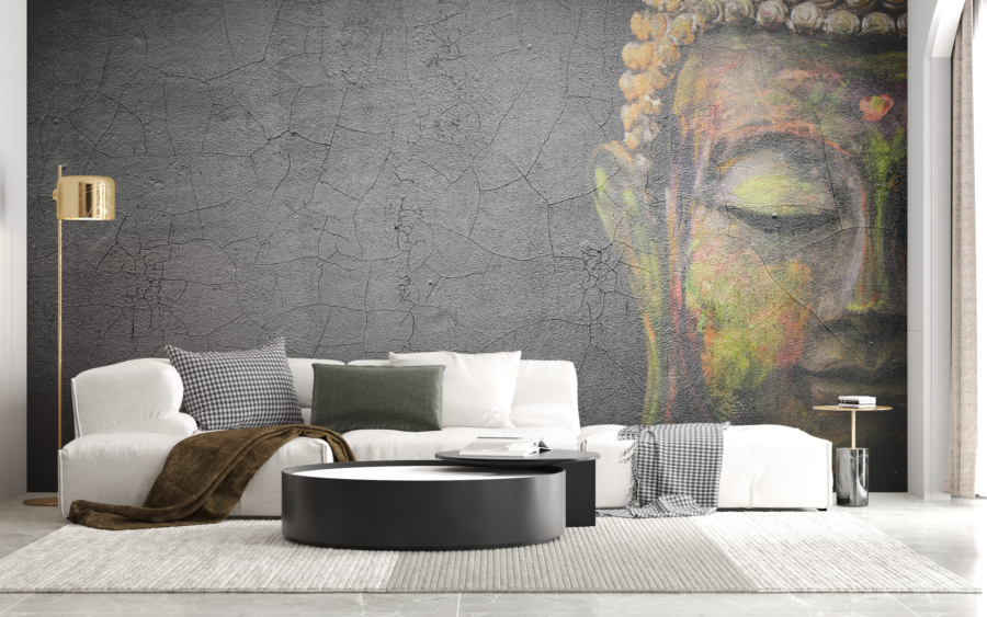 Mural Young Buddha
