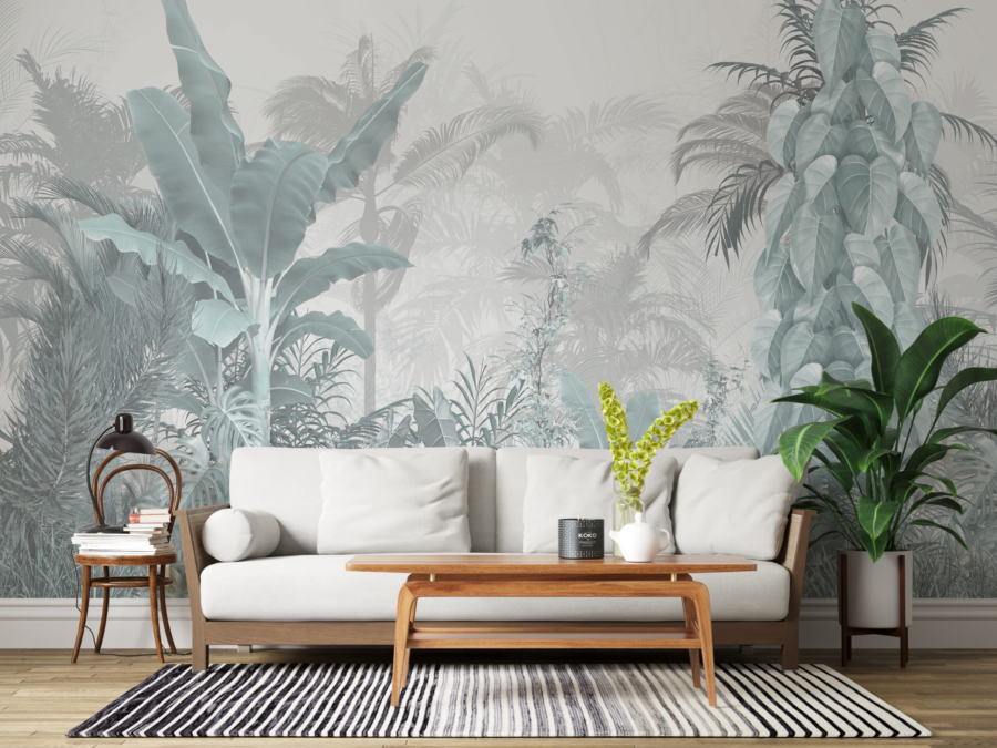 Mural Blue Jungle