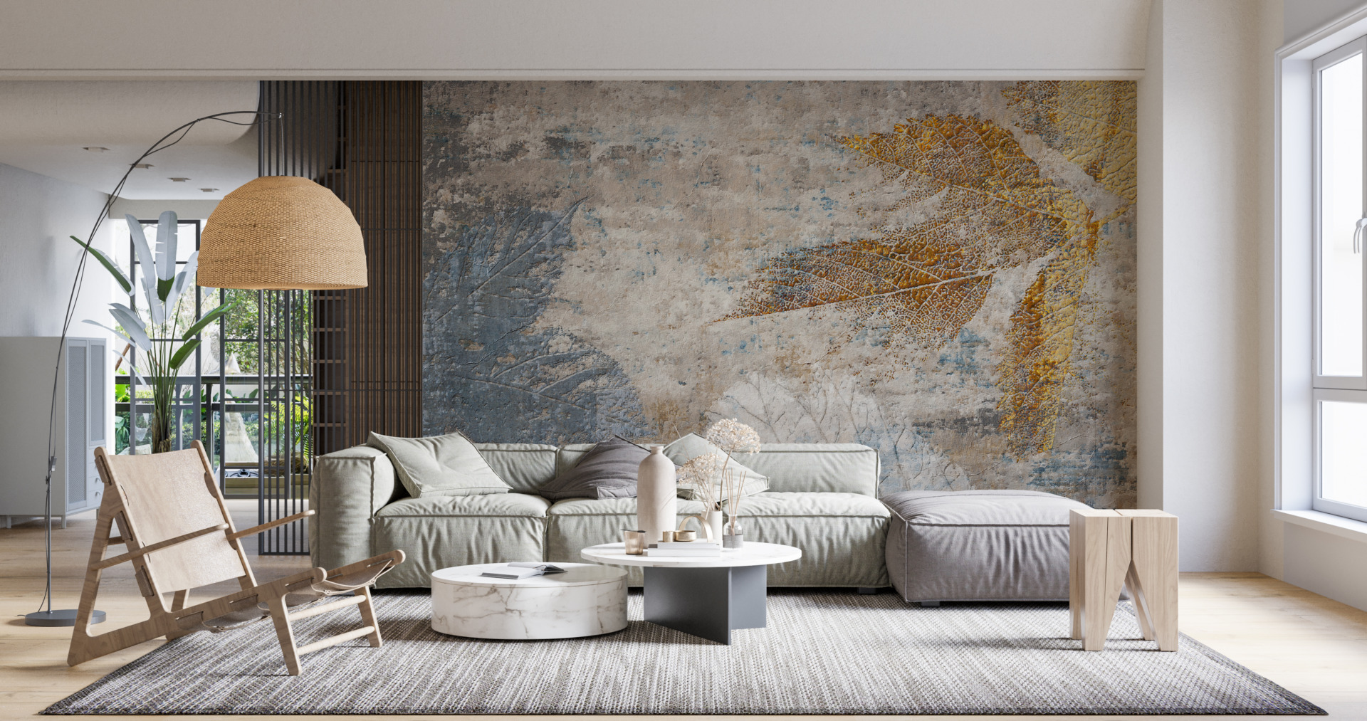 Nástěnná malba Leaf print